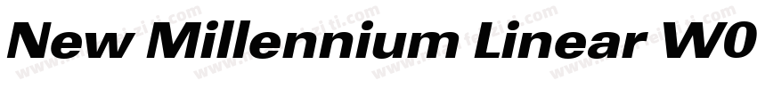 New Millennium Linear W03 BdObl字体转换